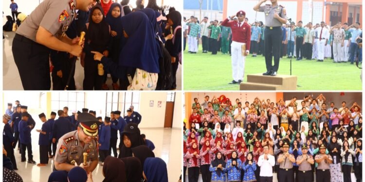 Kapolres Gresik Tanamkan Semangat Patriotisme kepada Pelajar Sekolah Rakyat di Momen Sumpah Pemuda