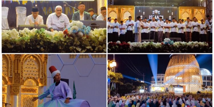 Meriah !! Ribuan Warga Padati Puncak Hari Santri 2026 MWCNU Balongpanggang di Islamic Center Masjid KH Robbach Ma’sum 