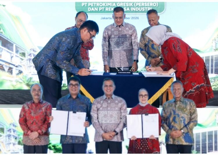 Pupuk Indonesia, Petrokimia Gresik Bersama Rekind Tanda Tangani Proyek Pembangunan Pabrik Soda Ash Berkapasitas Total 600.000 Ton per Tahun